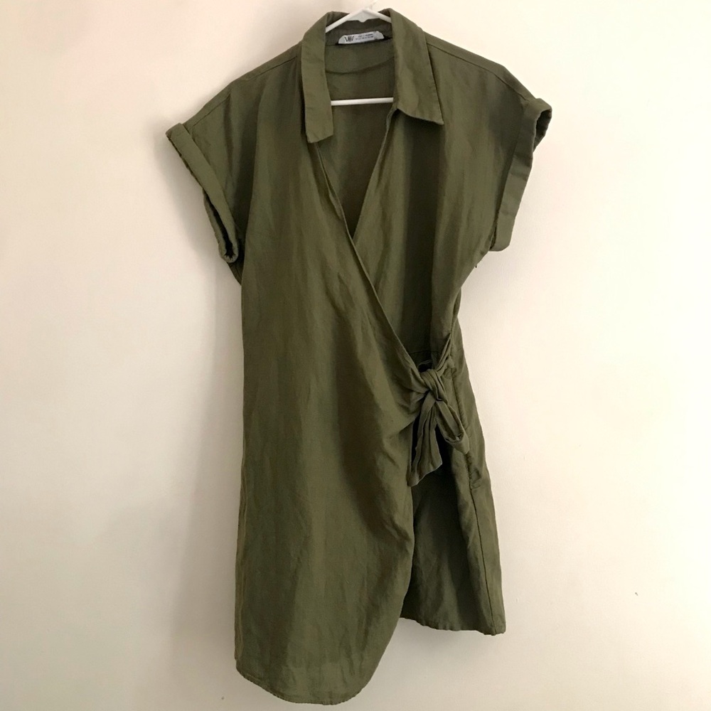 Zara skort wrap shorts romper size medium